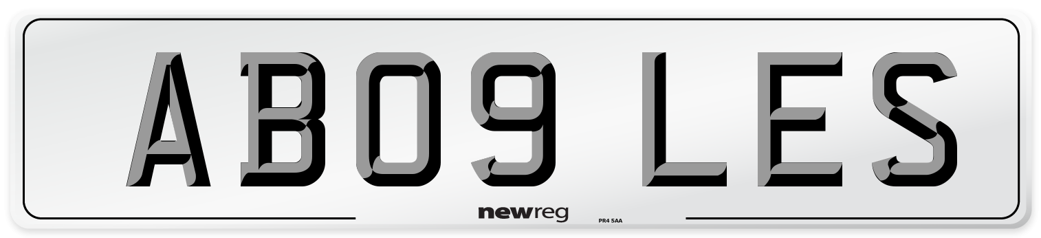 AB09 LES Number Plate from New Reg